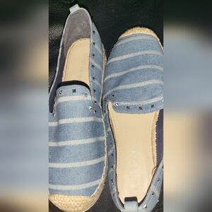 Women's Marc Fisher Denimn, Silver-Studded Espadrilles, 8M